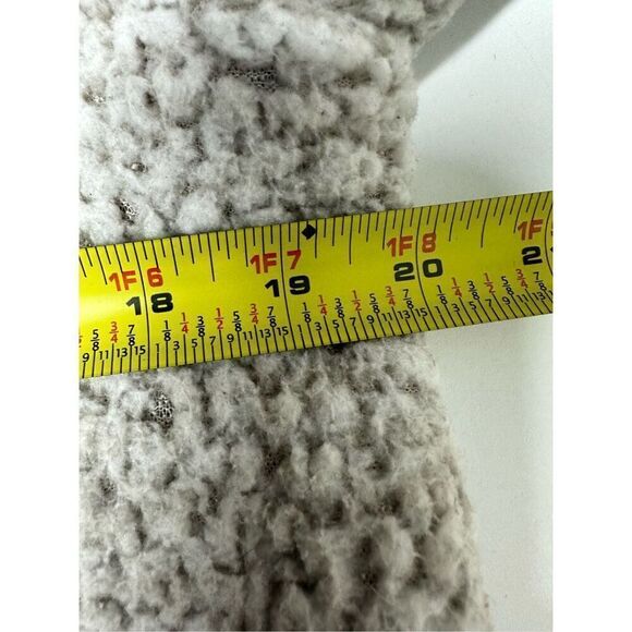 Thread & Supply Women’s Sherpa 1/4 Zip Sweater Pullover Gray Beige Size XS - Picture 7 of 11